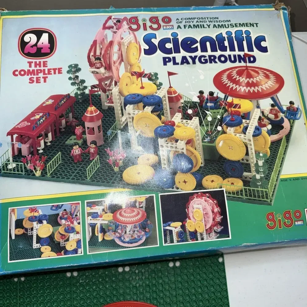 2 Gigo Blocks Scientific Playground New Vintage Sets